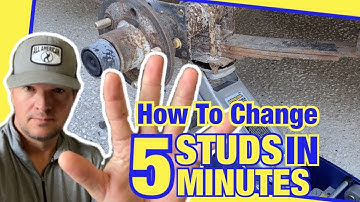 How To Replace Broken Wheel Studs In 5 Minutes - Trailer Repair