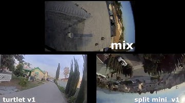 Foxeer Mix, Caddx turtlet v1 and Runcam split mini v1