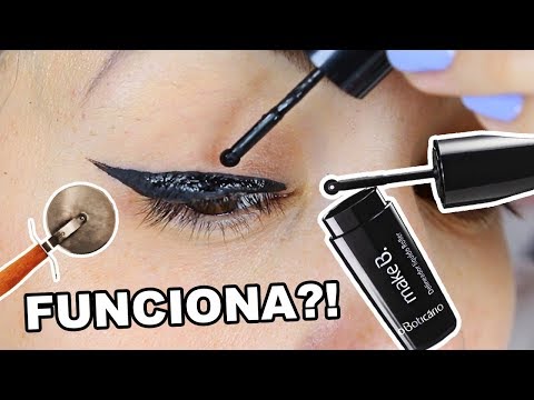 TESTEI O FAMOSO DELINEADOR ROLLER DE O BOTICÁRIO - DEU RUIM?! #PrimeirasImpressões/VaiOuRacha