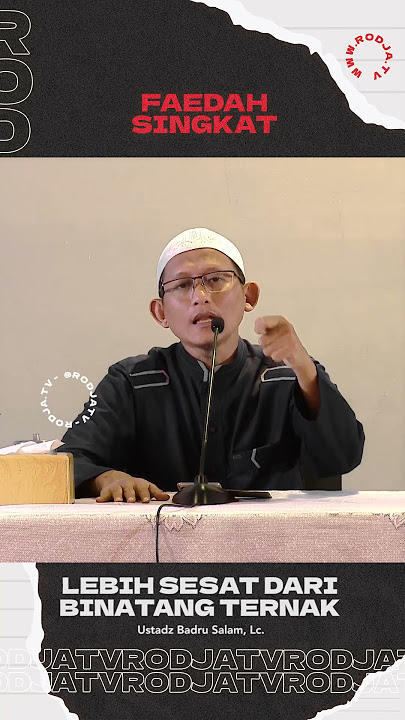 Lebih Sesat Dari Binatang Ternak (Faedah Singkat) - Ustadz Abu Yahya Badru Salam, Lc.