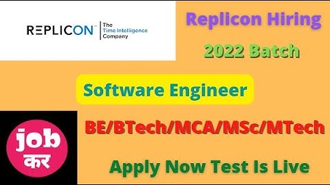 Replicon Hiring || Test Is Live || Software Engineer || 2022 batch || Apply Now