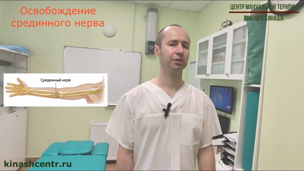 Освобождение срединного нерва. Боль в руке, кисти. - YouTube