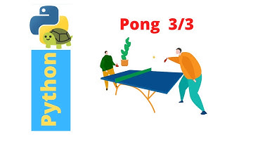 Python Turtle Graphics Tutorial - Pong Game, 3/3