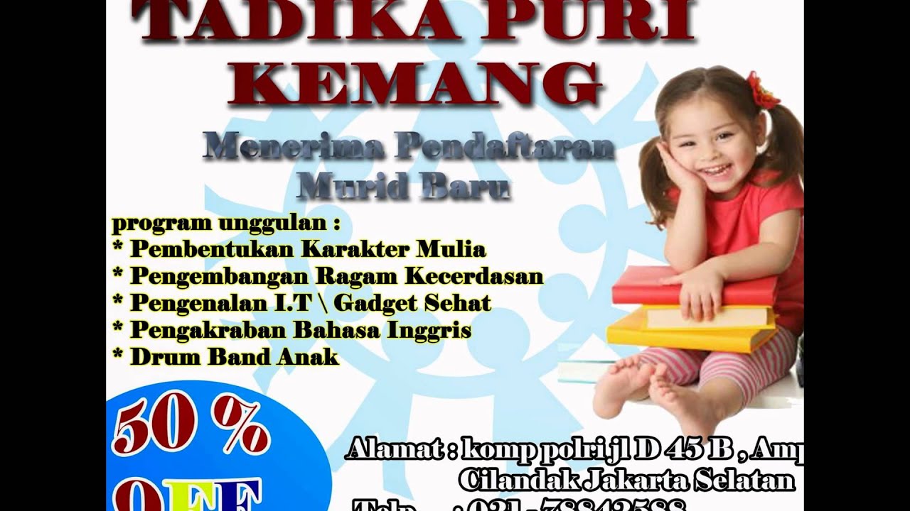 preschool jakarta selatan Sofii 0857 1175 0590 indosat Tadika Puri Kemang