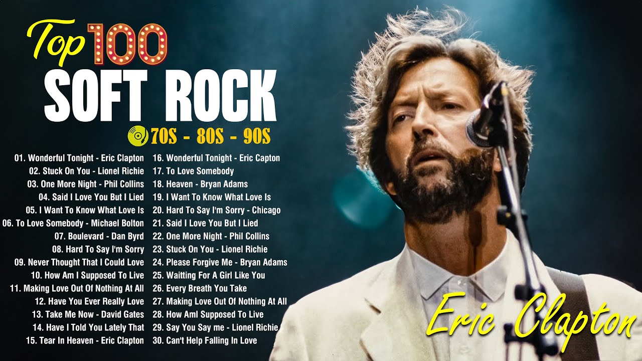 Best Soft Rock 70s 80s 90s Hits 👉 Eric Clapton Bee Gees Michael