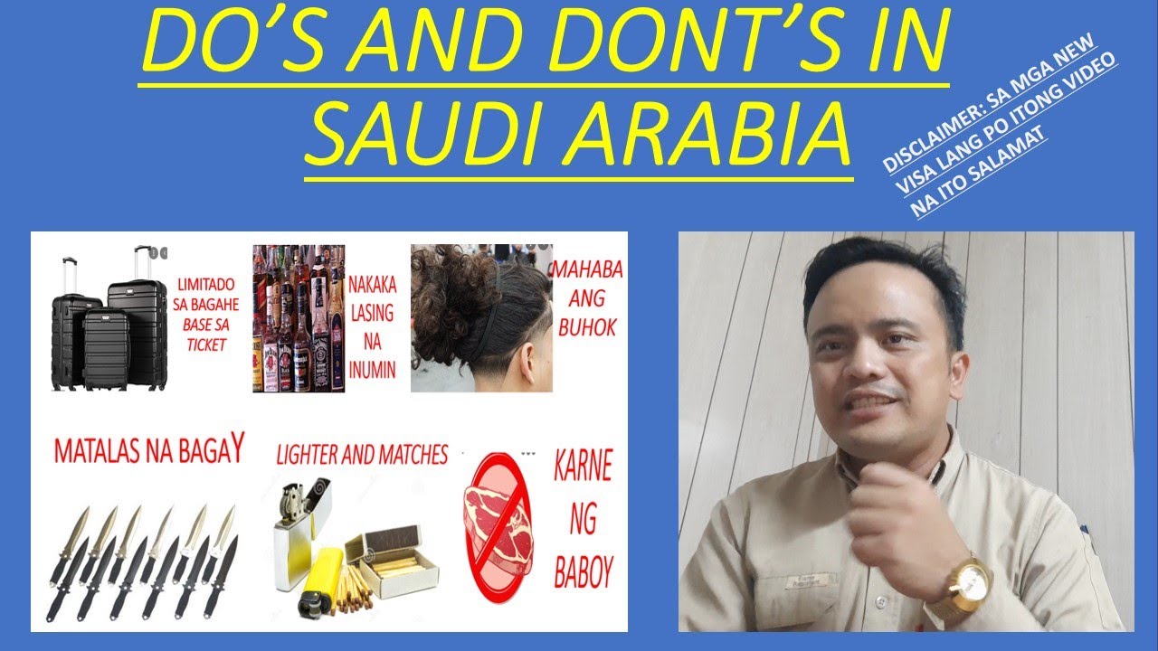 Do's and Dont's in Saudi Arabia II Bawal at Hindi Bawal sa Saudi Arabia