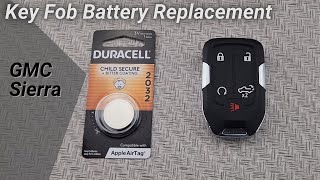 How to DIY Replace Change a GMC Sierra 2019-2022 Key Remote Fob Battery