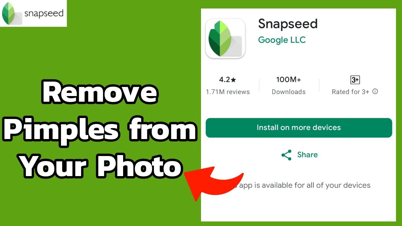 How to Remove Pimples from Your Photos on Snapseed? Delete Pimples from Your Photos on Snapseed 2024