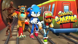 Subway Surfers Best Compilation (Sonic FNAF Zombie Pig)