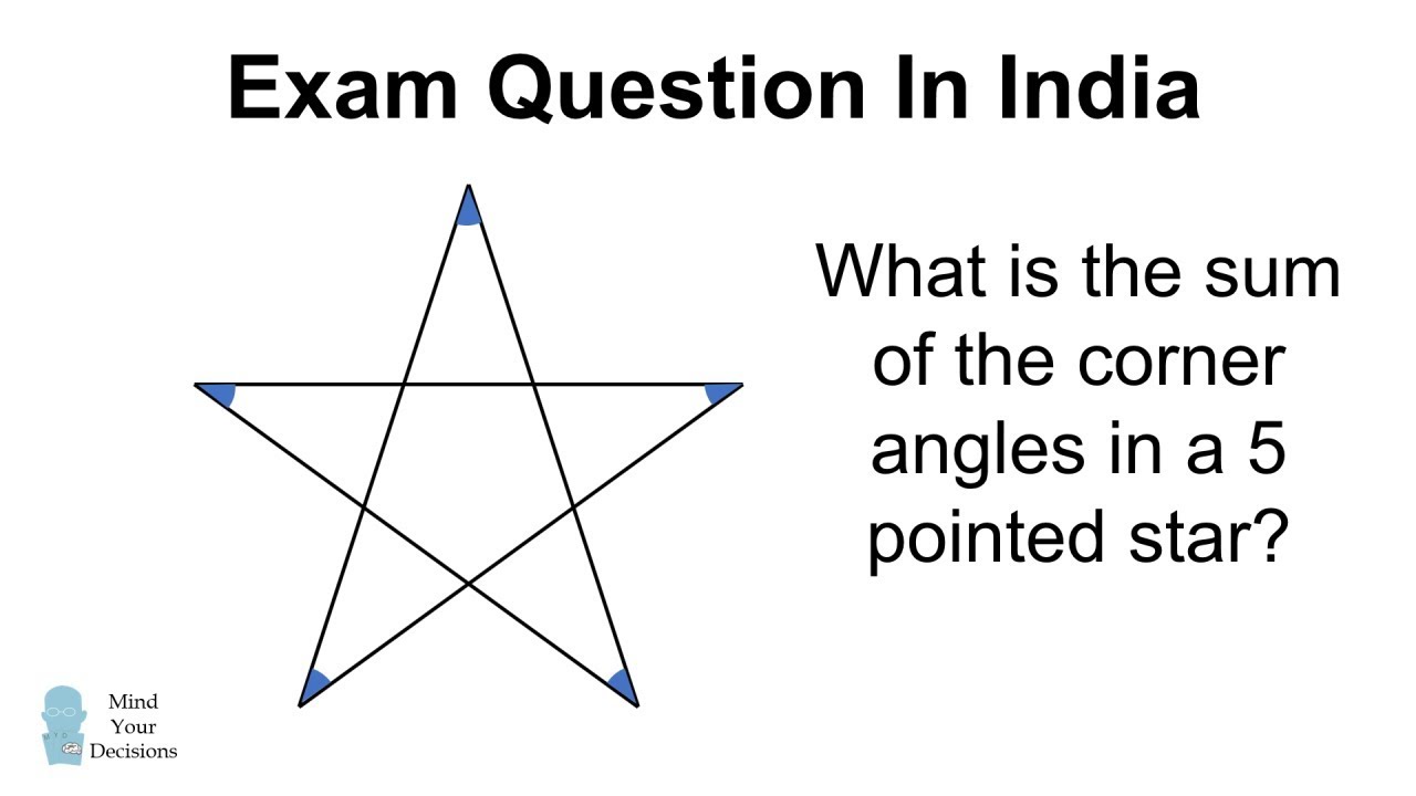 What Is The Sum Of Angles In A Star Challenge From India