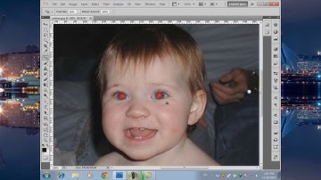 How to use Red Eye tool in adobe photoshop in Khmer  Ps12