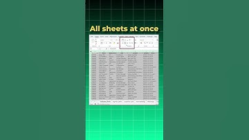 Edit All Excel Sheets at Once 😮 | One Shortcut That Saves Hours