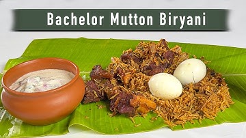 Bachelors  Mutton Biryani in pressure cooker || Simple and easy || ASMR