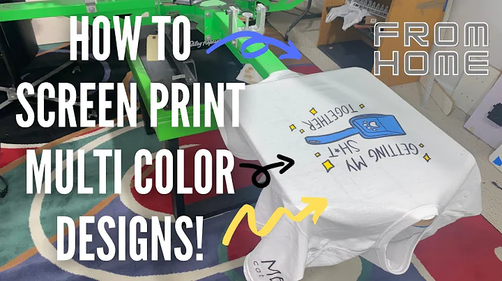 HOW TO SCREEN PRINT A 3 COLOR DESIGN! | HOME BASED SCREEN PRINT SHOP
