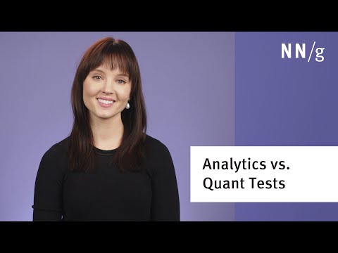 Analytics vs. Quantitative Usability Testing