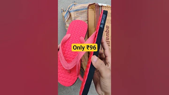 Aqualite mens slippers unboxing from Flipkart ₹96 #shopping #slipper