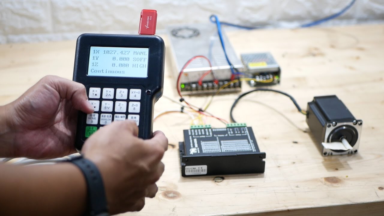 CNC tanpa PC??? Bisa Dong....   Review DSP 0501 offline cnc controller