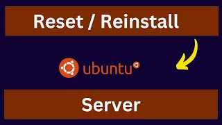 How to Reinstall a VPS server (UBUNTU)