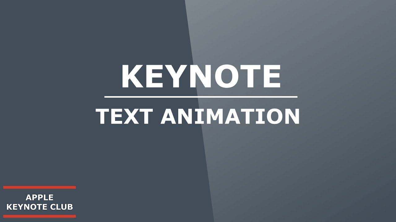 047 Apple Keynote Tutorial: How to Make Smooth Text Animation in Keynote  macOS Mojave 2019 - YouTube