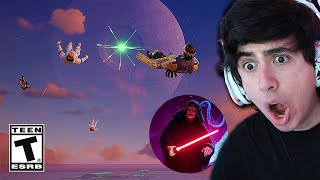 ASÍ FUE el EVENTO FINAL de ESTRELLA DE LA MUERTE de STAR WARS X FORTNITE 😱 Mi Reacción!