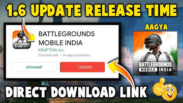 BGMI 1.6 UPDATE RELEASE DATE AND TIME | BGMI 1.6 UPDATE KESE KARE | HOW TO DOWNLOAD BGMI 1.6 UPDATE