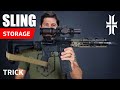 Rifle Sling Storage Trick