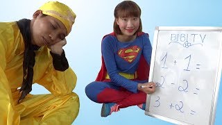 Siêu Nhân Dạy Tôn Ngộ Không Học Bài ❤ BIBI TV ❤