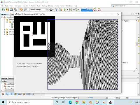 [Java 2.5D~3D?] from scratch - 2D Raycasting with 3D 360 View Test