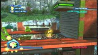 Sonic Colours - SUPER SONIC in Planet Wisp Act 1