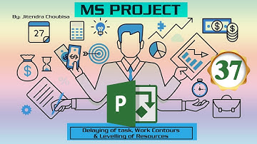 MS Project | 37 Delaying, Work Contours & Leveling of Resources