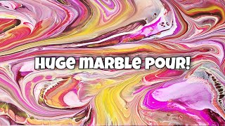Huge marble pour! STUNNING colors and lines! Good team building game? screenshot 2