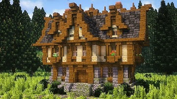 Minecraft: How to build an Epic Medieval Manor House | Tutorial