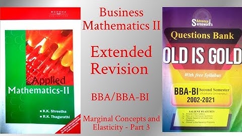 Business Mathematics II (Pokhara University) Extended Revision (Unit 2 - Part 3)