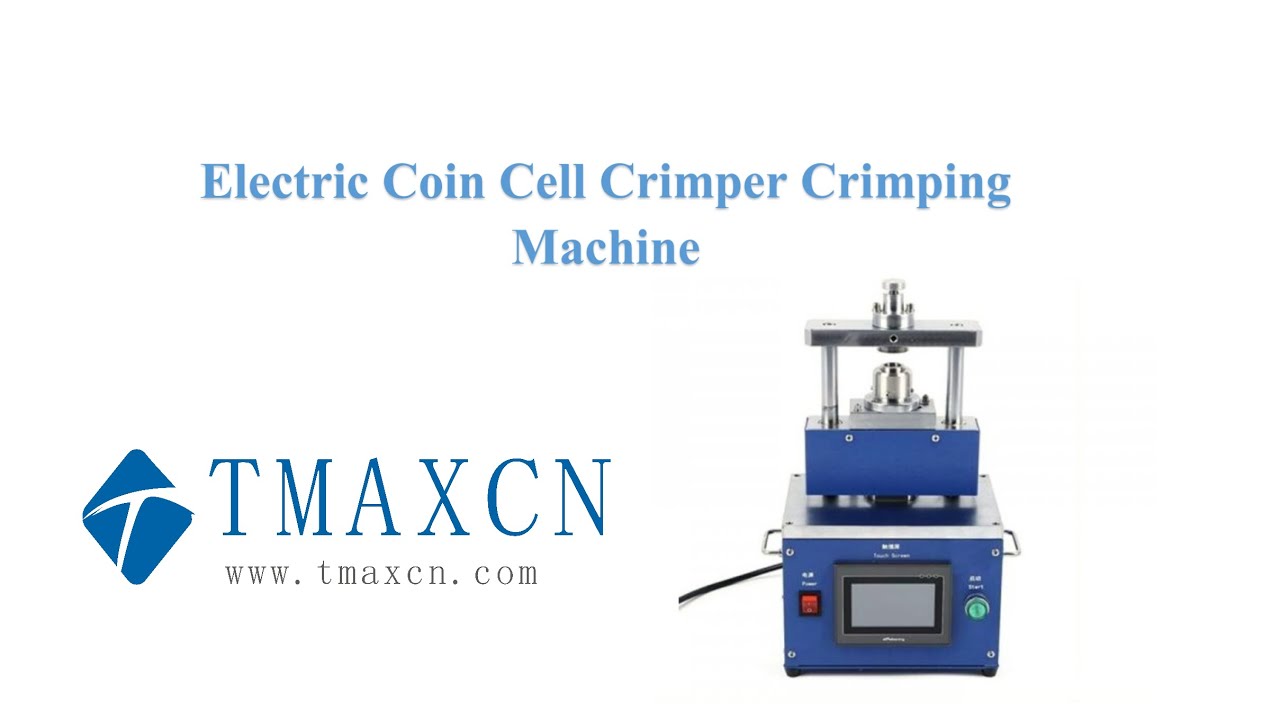 Electrode Coin Cell Crimping Crimper Machine YouTube