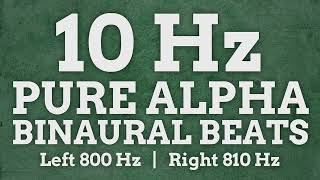 10 Hz Pure Alpha Binaural Beats: 800 Hz & 810 Hz - Boost Positivity, Learn Faster, Increase Activity by Beat Me Up - Binaural Beats 10 views 3 months ago 1 hour