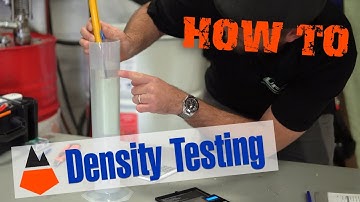 Spray Foam Density Testing