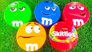 Satisfying Video | Unpacking and Mixing Rainbow Candy in 5 M&M'S Boxes ASMR