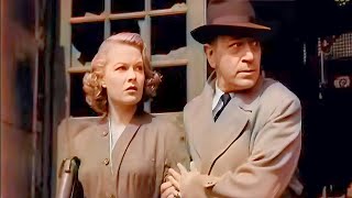 FilmNoir | Escape Route / I'll Get You (1952) George Raft, Sally Gray | Colorized