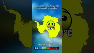 Highest and Lowest temperature ever record in Antarctica #map #mapping