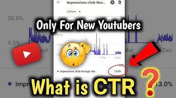🤔What is CTR❓| For New Youtuber Help | Impression Click Through Rate Youtube CTR ? | channel growth🤩