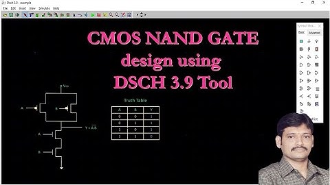 Design and Simulation of CMOS NAND GATE using DSCH 3.9 Tool