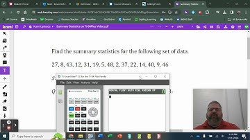 Summary Statistics on the TI-84Plus