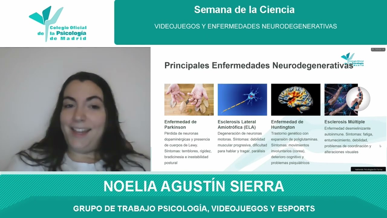 SEMANA DE LA CIENCIA 2025. 26. Webinar: Videojuegos y Enfermedades Neurodegenerativas.
