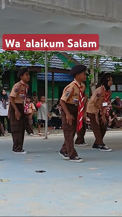 Wa 'alaikum salam #yelyelpramuka #anjir #pramukamodern