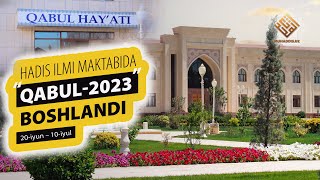 Hadis Ilmi Maktabida Qabul-2023 Boshlandi
