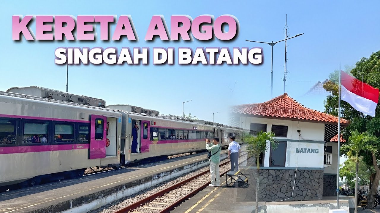 KERETA NEW GENERATION PERTAMA BERHENTI REGULER DI BATANG | Naik Argo Muria Jakarta - Batang