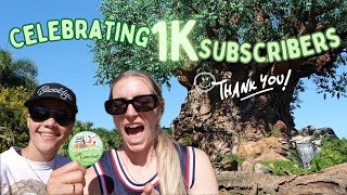 WE HIT 1,000 SUBSCRIBERS | Celebrating in Animal Kingdom with NEW Food Items!
