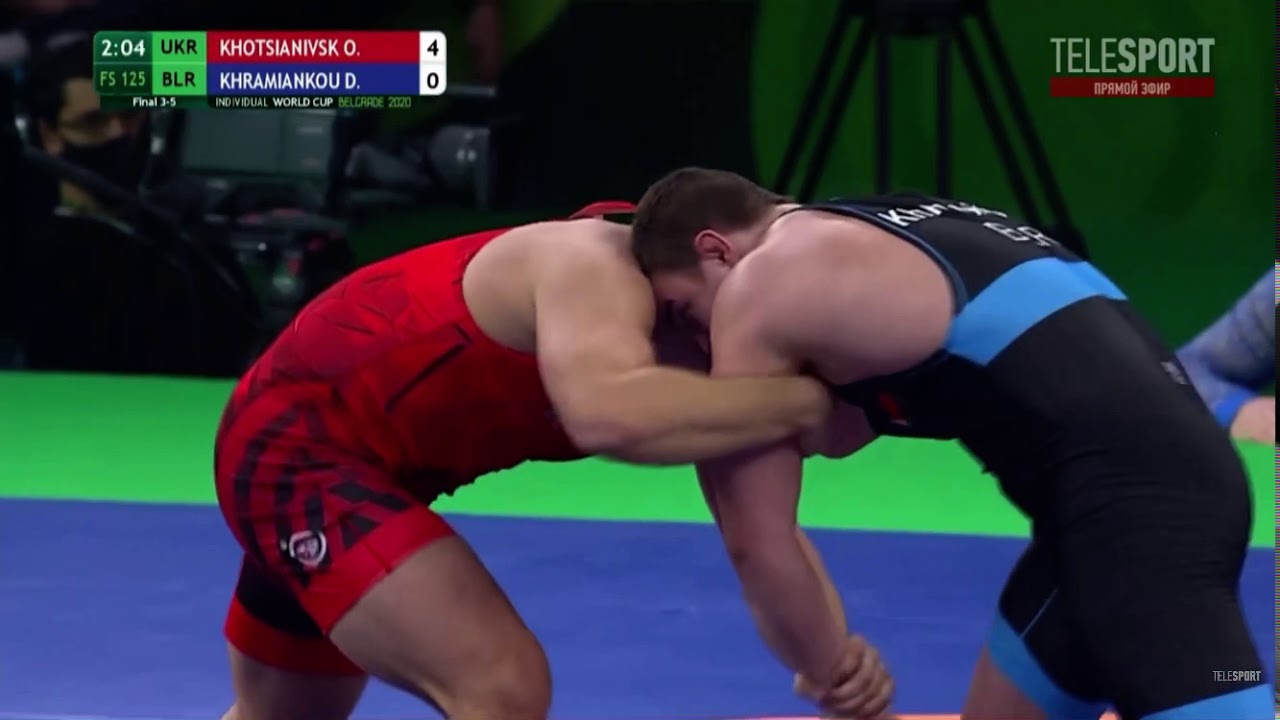 D.Khramiankou(BLR)-O.Khotsianivsk(UKR) 125kg final 3-5