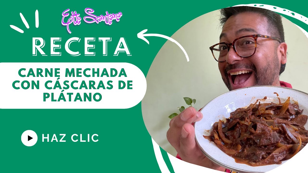 Cómo cocinar con cáscaras de plátano carne mechada #recetasveganas  #recetassencillas