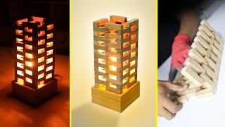 Big business is only done at home (Decorative lamps from used wood)